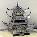 Miniatyrbild 9 av 11: 3D Metall Pussel Yueyang Torn Modell Kit DIY Montera A5 Pussel F5A3 Hot Z9R4