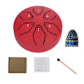 Miniatyrbild 1 av 11: Regntrumma för Utomhus Trädgård, Regntrumma för Utomhus När Det Regnar, Stål Tongue Drum Regnklocka, Regntrumma för Utomhus, Mini Handpan Trumma In red onesize