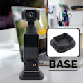 Miniatyrbild 10 av 11: För OSMO Pocket 3 Förstorad Stödbas Fäste Handhållen Gimbal Bas Stabil I6T2