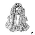 Miniatyrbild 5 av 11: Tryckt Voile Leopard Sjal Lång Bred Chiffong Scarves Hijab Muslim Kvinnor Mode R7I1 khaki 50*160cm
