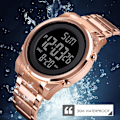 Miniatyrbild 4 av 11: Skmei Simple Business Watch för män Multifunktionell stålremsa Wa Gold One size