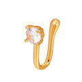 Miniatyrbild 10 av 11: Kvinnors falska piercing näsring klämma septum rock hip hoop mode | C2 1pcs