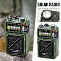 Miniatyrbild 10 av 11: Handvevad Nödsolradio Bluetooth Utomhus Camping Alarmradio Katastrofförebyggande Jordbävning Multibandsradio