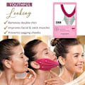 Miniatyrbild 11 av 11: 1/5X V Line Ansiktslyftmask Dubbelhakreducerare V Form Slimming UK pinkA 10g 4pcs