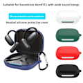 Miniatyrbild 7 av 11: Silikonskyddsfodral för Soundcore Aero FIT 2 S4K5 D8H6 Black 1set