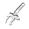 Miniatyrbild 1 av 11: Universell Reparationssats Stor Öppning Rörtång Mutter Nyckel Justerbar Skiftnyckel för Badrum Handverktyg Hemreparation Silvery One size