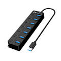 Miniatyrbild 1 av 11: Hub Splitter Extender 7-port Usb3.0 Adapter Höghastighets Splitter Notebook En-till-fyra Extender 3 R1u2