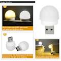 Miniatyrbild 11 av 11: SUCADA USB-kontaktlampa, liten minilampa för böcker, mininattlampa med LED white light one-size