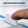 Miniatyrbild 6 av 11: 100 st Quick Fix Spring Terminal Block Push-in Screwless Wire Co whiteA one-size 10pcs