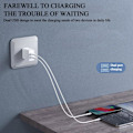 Miniatyrbild 3 av 11: USB Väggladdare med Dubbel Port 2A 5V USB-kontakt, Strömladdare-US Adapter B3U6