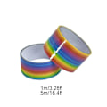 Miniatyrbild 2 av 11: Tejpboll Klistertejper Färgade Dekompressions Självhäftande Rullande DIY Rolig Leksak G2D5 5m 1pcs