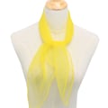 Miniatyrbillede 2 af 3: Dame 50'er firkantet chiffon hals hoved tørklæde tørklæder wrap Yellow 60*60cm