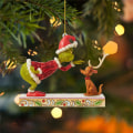 Miniatyrbild 1 av 4: Julgranspynt Grinch Hängande Dekorationer Inomhus C