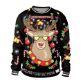 Miniatyrbild 1 av 3: Julklappströja för kvinnor, Pullover, Casual Blus, Långärmad E L