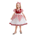 Pikkukuva 1 / 5: Joulumekko setti päänauhalla Joulun Prinsessamekko asu 140cm