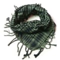 Miniatyrbild 2 av 2: Dam Scarf i Hundtandsmönster, Sjal, Wrap Armygreen