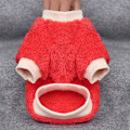 Miniatyrbillede 3 af 5: Kæledyrs fleece tøj til hvalp varm jumper sweater frakke Red M