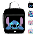 Miniatyrbild 3 av 7: Barn söt Lilo & Stitch isolerad lunchlåda väska för pojkar & flickor, söt matpaket för picknick skola #1