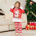 Pikkukuva 4 / 5: Joulu Pyjamat Yhteensopivat Perhesetit Pyjama Yöasut Asut Kids 6T