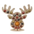 Miniatyrbild 1 av 7: Julkalender i Trä för Choklad, Dekoration för Fest Elk