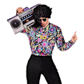 Miniatyrbild 2 av 6: Herrarnas 60-tal 70-tal Disco Party Outfit Halloween Kostym M