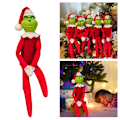 Miniatyrbillede 2 af 5: Juleplys Grinch Dukke Dekorationer Udstoppede Dukke Gaver Red