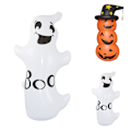 Miniatyrbild 6 av 6: Halloween Uppblåsbar Pumpa Tumbler Party Dekoration Rekvisita Stark Och Stabil För Utomhus DIY Dekoration Ghost