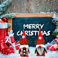 Miniatyrbild 3 av 5: Jultomte Docka utan Ansikte Blyertsdocka Rolig Plyschdocka Boy