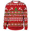 Miniatyrbillede 1 af 5: Dame Jul Langærmet Sweatshirt Xmas Afslappet Løse Toppe A