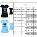 Pikkukuva 3 / 3: Lasten Lilo Stitch -yöasut röyhelömekko pyjamat yöpaita kesä Black 140cn