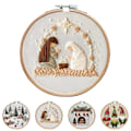 Miniatyrbild 2 av 4: Julklappstema Broderi Korsstygn Kit Set för Nybörjare Handgjorda DIY Konst Hantverk D