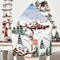 Miniatyrbild 1 av 5: Julmiddags Stolsöverdrag Tomteluva Stolsöverdrag Elk