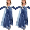 Miniatyrbild 2 av 3: Prinsessdräkt Cosplay Fancy Dress Up Vinterkläder bule 110