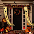 Pikkukuva 1 / 5: 1/2 KPL Halloween-haamu tuulipussi lippu ulko-ovi puutarha roikkuu tuuliviiri karmiva koriste 2PCS