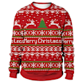 Miniatyrbillede 4 af 5: Dame Jul Langærmet Sweatshirt Xmas Afslappet Løse Toppe B