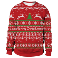 Miniatyrbillede 4 af 5: Dame Jul Langærmet Sweatshirt Xmas Afslappet Løse Toppe D