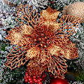 Miniatyrbild 2 av 2: Julgranspynt 10 st Konstgjorda Blommor Bröllopsdekoration brown 10PCS