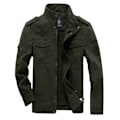 Miniatyrbild 1 av 3: Herrar Vårför & Höstmode Pilotjacka Ungdom Utomhus Stor Storlek Jacka För Kvinnor Army Green 4XL