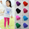 Miniatyrbillede 1 af 2: Børn Piger Tykke Fleece Leggings Slanke Stretch Bukser Vinter Varme 2-7 År Red 140cm