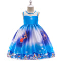 Miniatyrbild 1 av 3: Flickors Juldans Prinsessaklänning Pageant Bollklänning Blue 150cm