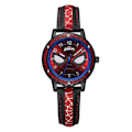 Miniatyrbillede 1 af 4: Spiderman Lysende Armbåndsur Vandtæt Analogt Ur Børne Fødselsdagsgave Black space red band
