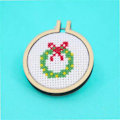 Miniatyrbild 4 av 7: Jul-Korsstygn Adventskalender, 2024 Jul Sömnad Korsstygn Adventskalender Broderi Kit Red