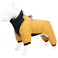 Miniatyrbillede 2 af 5: Kæledyrshundejakke Vinterforet Frakke Hvalpe Hunde Varmt Vandtæt Beklædning Tøj Yellow XL