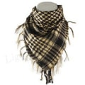 Miniatyrbild 2 av 2: Dam Scarf i Hundtandsmönster, Sjal, Wrap Khaki