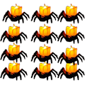 Miniatyrbillede 1 af 5: 12 stk. Halloween Edderkop LED Tealys Lysestager til Fest 12PCS