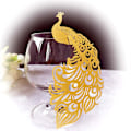 Pikkukuva 1 / 5: 40 KPL Riikinkukko Viinilasikortti / Hääpöydän Koriste / Luova Gold 40 PCS
