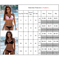 Miniatyrbillede 2 af 2: Dame Blonde Halter Bra Bikini Sæt Push-up Badetøj Badedragt Red + Grey M