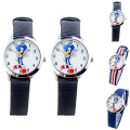 Miniatyrbild 4 av 4: Sonic The Hedgehog Armbandsur för Barn Pojke Söt Kvartsur Black