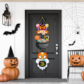 Miniatyrbillede 1 af 3: Halloween Træperler Dekorativ Væghænger til Hjemmet Bondehus B