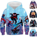 Miniatyrbild 2 av 3: Barn Pojkar 3D Spider-Man Hoodie Tröja Långärmad Jacka D 130cm